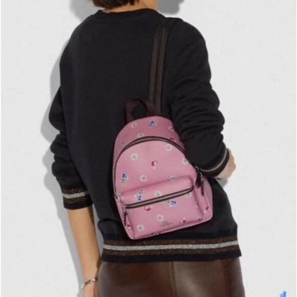 Coach Disney X Coach Mini Charlie Backpack With Snow White IN Tulip Multi F72817 - Picture 9 of 12